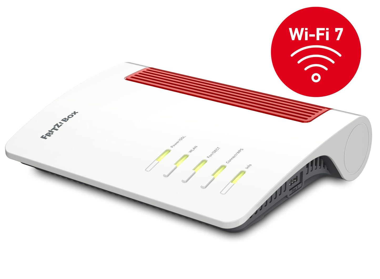 FRITZ!Box 7690 (Wi-Fi 7 DSL-Router mit 5.760 MBit/s (5GHz) & 1.376 MBit/s (2,4 GHz), bis zu 300 MBit/s mit VDSL-Supervectoring und ADSL2+, WLAN Mesh, DECT-Basis, deutschsprachige Version)